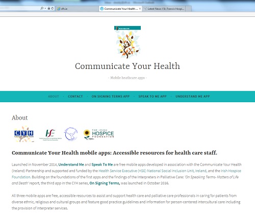 New Website for Communicate Your Health Apps