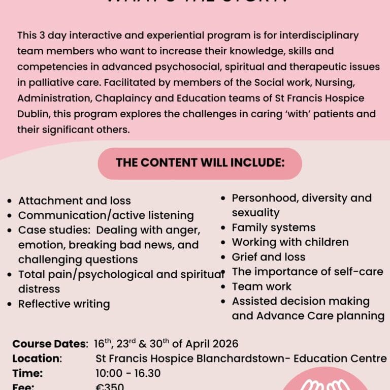 course flyer for 3 day Advanced Psychosocial April 2026