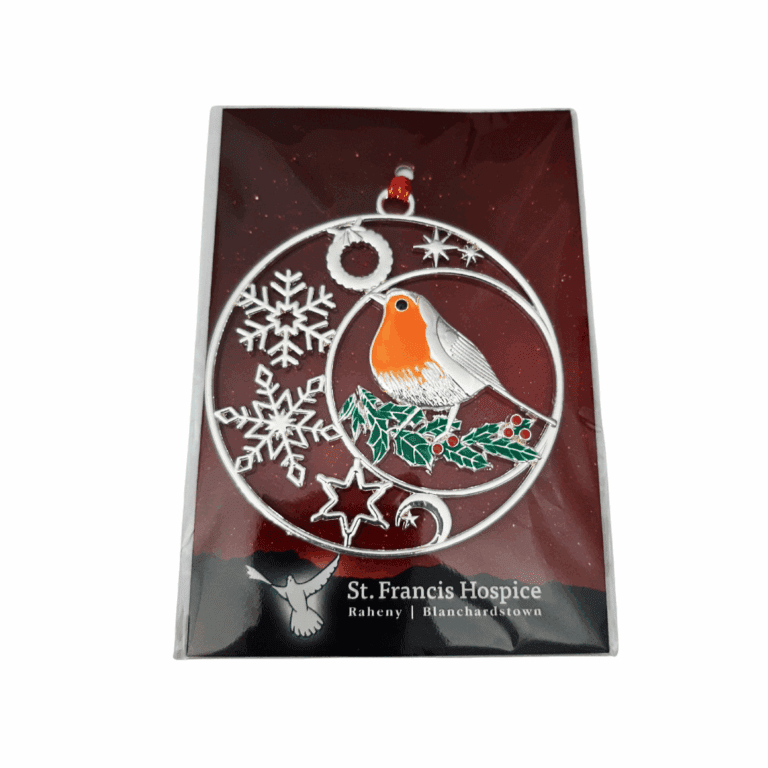 Robin Decoration Red Backing