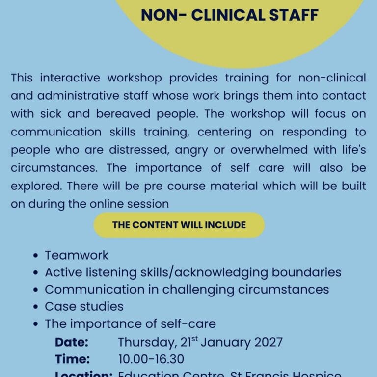 Flyer for Communication that Challenges for Non-Clinical & Administrative Staff